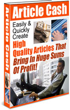 Article Traffic Cash Guide eBook to create quality articles